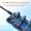 Bộ chia USB 3.0 4/7 cổng 5Gbps, công tắc riêng, đèn LED, hỗ trợ Laptop, PC, PS4, SSD - Giá 89.000₫ 9