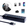 Bộ chia USB 3.0 7 cổng Superspeed 5Gbps, dây 1.2m + đèn LED - Hub đa năng PC, giá ưu đãi 65k 8