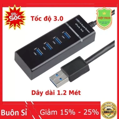 Bộ chia USB 3.0 dây dài 1.2m, tốc độ cao, giá chỉ 69.000 VND - Tiết kiệm, ổn định