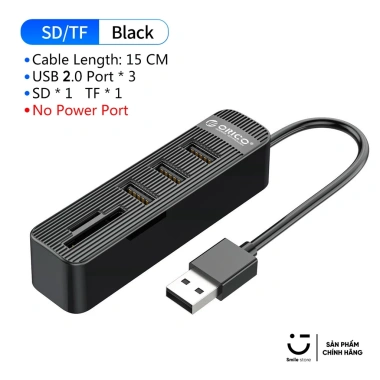 Bộ chia USB 4 cổng 3.0 ORICO TWU32-4A Hỗ trợ mọi máy tính, mở rộng USB, giá 100k