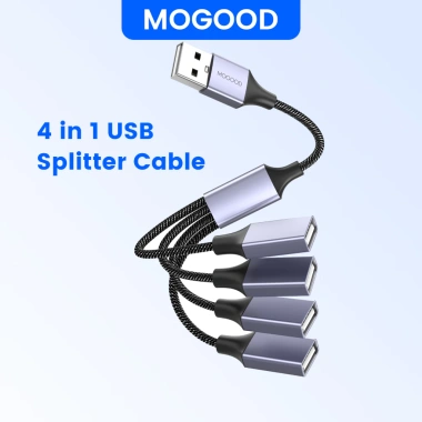 Bộ chia USB 4 trong 1 – Hub đa cổng, cáp chuyển đổi PC, ô tô, laptop, 119.900đ