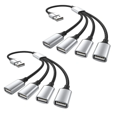 Bộ chia USB 4 trong 1 – Hub đa cổng, cáp chuyển đổi PC, ô tô, laptop, 119.900đ