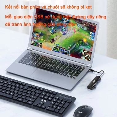 Bộ Chia USB Acer HY21 4-in-1 Hub 350 MB/s – Tốc độ cao, dùng cho PC, Giá 88.000₫ 5