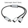 Bộ chia USB-C Nam sang Đôi USB-C Nữ, truyền dữ liệu nhanh, giá chỉ 67.870₫ 2