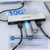 Bộ chia USB-C Wavlink nhôm 3.2 Gen 2 10Gbps – 4 Type-C PD 85W, giá chỉ 466.200đ