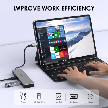 Bộ chia USB-C Wavlink nhôm 3.2 Gen 2 10Gbps – 4 Type-C PD 85W, giá chỉ 466.200đ 6