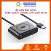 Bộ chia USB Hub UGreen 4 Cổng 3.0 50cm - Tốc độ nhanh, giá ưu đãi 313.950₫ 2