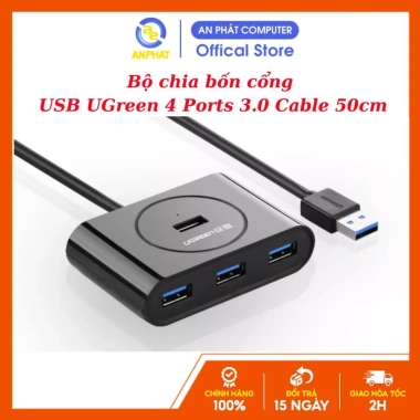 Bộ chia USB Hub UGreen 4 Cổng 3.0 50cm - Tốc độ nhanh, giá ưu đãi 313.950₫ 2 Bộ chia USB Hub UGreen 4 Cổng 3.0 50cm - Tốc độ nhanh, giá ưu đãi 313.950₫ 2