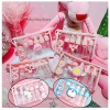 Bộ chiết mỹ phẩm du lịch 10 món siêu cute độc quyền kèm sticker heo hồng, khiên Sa.Ku.Ra, giá chỉ 51.000 VND