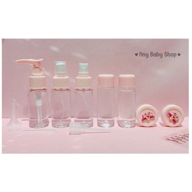 Bộ chiết mỹ phẩm du lịch 10 món siêu cute độc quyền kèm sticker heo hồng, khiên Sa.Ku.Ra, giá chỉ 51.000 VND 7 Bộ chiết mỹ phẩm du lịch 10 món siêu cute độc quyền kèm sticker heo hồng, khiên Sa.Ku.Ra, giá chỉ 51.000 VND 7