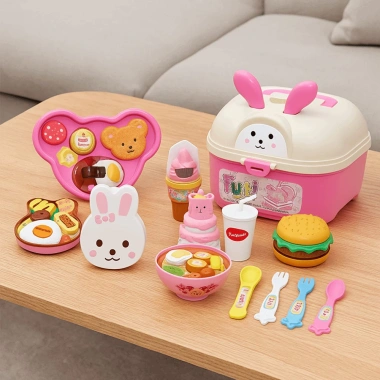 Bộ cho ăn bánh pudding NOVA Hộp cơm trưa gấu Kawaii Nhật Bản đồ chơi giáo dục trẻ 6 Bộ cho ăn bánh pudding NOVA Hộp cơm trưa gấu Kawaii Nhật Bản đồ chơi giáo dục trẻ 6