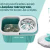 Bộ chổi lau nhà 360 độ công nghệ Thái Lan - bánh xe, bông lau Homina, giảm giá 220k 6