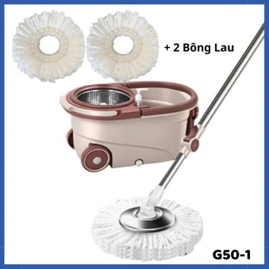 Bộ Chổi Lau Nhà 360 Lồng Vắt, Bánh Xe To, 5 Bông Lau - Giá ưu đãi 305.899₫ 10 Bộ Chổi Lau Nhà 360 Lồng Vắt, Bánh Xe To, 5 Bông Lau - Giá ưu đãi 305.899₫ 10