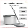 Bộ Chổi Lau Nhà K9 Thông Minh Xoay 360 độ - Tách Nước Bẩn, Kèm Cây Lau & Bông Lau, Giá Ưu Đãi 215.000 VND