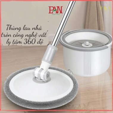 Bộ Chổi Lau Nhà K9 Thông Minh Xoay 360 độ - Tách Nước Bẩn, Kèm Cây Lau & Bông Lau, Giá Ưu Đãi 215.000 VND