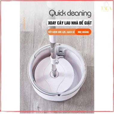 Bộ Chổi Lau Nhà K9 Thông Minh Xoay 360 độ - Tách Nước Bẩn, Kèm Cây Lau & Bông Lau, Giá Ưu Đãi 215.000 VND
