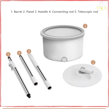 Bộ Chổi Lau Nhà K9 Thông Minh Xoay 360 độ - Tách Nước Bẩn, Kèm Cây Lau & Bông Lau, Giá Ưu Đãi 215.000 VND