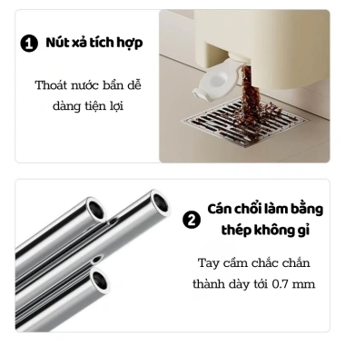 Bộ Chổi Lau Nhà Tự Vắt Thông Minh Uforu Xoay 360 Độ Cao Cấp + Bông Lau Hushop - Giá ưu đãi 459.000 VND 2