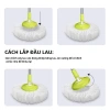 Bộ chổi lau nhà tự vắt thông minh xoay 360 độ - Cây inox, giá ưu đãi 48.500 VND 6