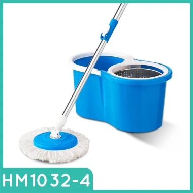 Bộ chổi lau nhà tự vắt thông minh xoay 360 độ - Cây inox, giá ưu đãi 48.500 VND