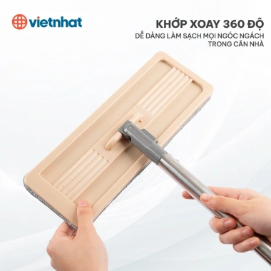 Bộ chổi lau nhà Việt Nhật th87 kèm thùng và bông lau, dễ di chuyển, giá 139.999đ