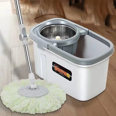 Bộ Chổi Lau Nhà Xoay 360 độ Cao Cấp 1 Chậu Giặt, 2 Cây Lau, 8 Bông Lau - Giá 163.963₫ 7