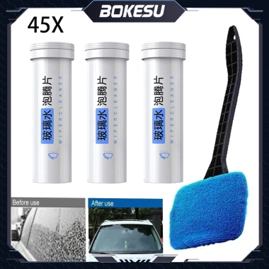 Bộ chổi vệ sinh kính chắn gió xe hơi - tay cầm dài, rửa sạch, gạt nước nhanh, chỉ 18.500 VND