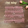 Bộ Chữ Gắn Bảng Nỉ Đa Màu Đồng, Hồng, Xanh - Chữ Nghiêng Đẹp Mắt, Giá 37.000đ 4