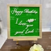 Bộ Chữ Gắn Bảng Nỉ Đa Màu Đồng, Hồng, Xanh - Chữ Nghiêng Đẹp Mắt, Giá 37.000đ 6