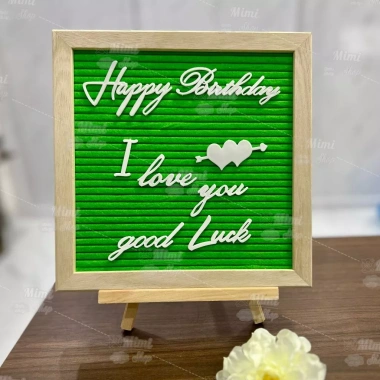 Bộ Chữ Gắn Bảng Nỉ Đa Màu Đồng, Hồng, Xanh - Chữ Nghiêng Đẹp Mắt, Giá 37.000đ 6
