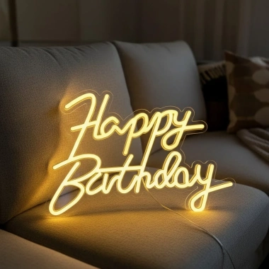 Bộ chữ LED Happy Birthday My Home DN265 - Ánh sáng vàng USB, giá ưu đãi 365k