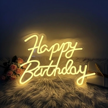 Bộ chữ LED Happy Birthday My Home DN265 - Ánh sáng vàng USB, giá ưu đãi 365k