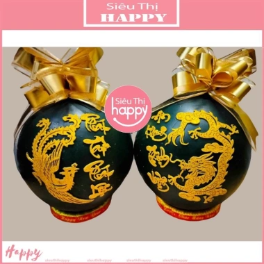 Bộ Chữ Xốp Kim Tuyến Long Phụng Sum Vầy Dán Dưa và Bưởi - Rồng Phượng Chưng Tết 35k