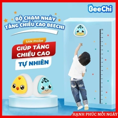 Bộ chuông chạm nhảy tăng chiều cao bé, đếm tiếng Việt, thước đo, trò vận động