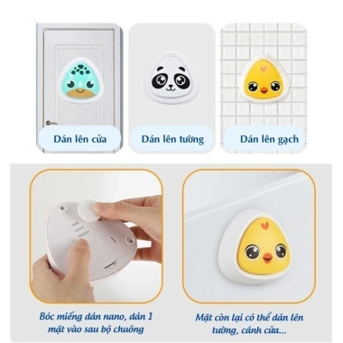Bộ chuông chạm nhảy tăng chiều cao bé, đếm tiếng Việt, thước đo, trò vận động 4