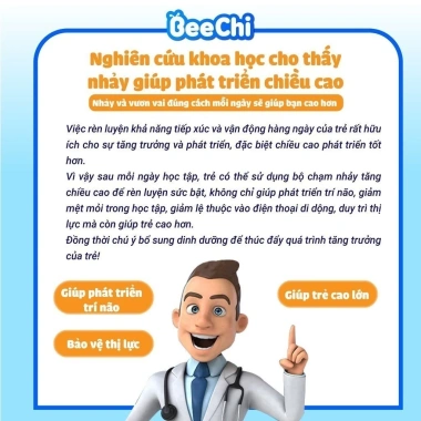 Bộ chuông chạm nhảy tăng chiều cao bé, đếm tiếng Việt, thước đo, trò vận động 9
