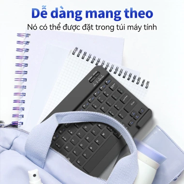 Bộ chuột bàn phím Bluetooth không dây 10 inch cho iPad Android iOS – Đầy màu sắc, giá 78.000₫ 5