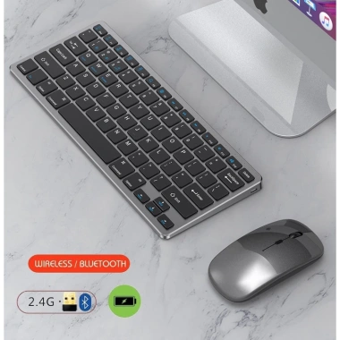 Bộ chuột và bàn phím đa kết nối Bluetooth + 2.4G, sạc, tương thích PC, điện thoại, laptop - Giá 340.000 VND