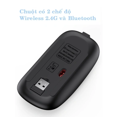Bộ chuột và bàn phím đa kết nối Bluetooth + 2.4G, sạc, tương thích PC, điện thoại, laptop - Giá 340.000 VND 4 Bộ chuột và bàn phím đa kết nối Bluetooth + 2.4G, sạc, tương thích PC, điện thoại, laptop - Giá 340.000 VND 4