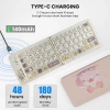 Bộ chuột‑bàn phím gập không dây Bluetooth, sạc lại, hỗ trợ Win7/8/10 iOS Android Mac - Di động dễ thương 4