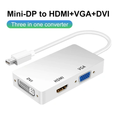 Bộ chuyển đổi 3 trong 1 Zoerax DisplayPort sang HDMI, VGA, DVI Plug and Play 60Hz cho MacBook, Dell - 152.900₫ 9