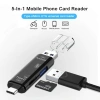 Bộ chuyển đổi 5 trong 1 USB 3.0 Loại C, USB, Micro USB + đầu đọc thẻ TF/SD OTG - Giá ưu đãi 150k