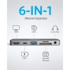 Bộ chuyển đổi Anker PowerExpand 6-in-1 USB-C PD Hub A8.362 – Giá 950k, hỗ trợ 4K HDMI, 2 USB 3.0, SD 6