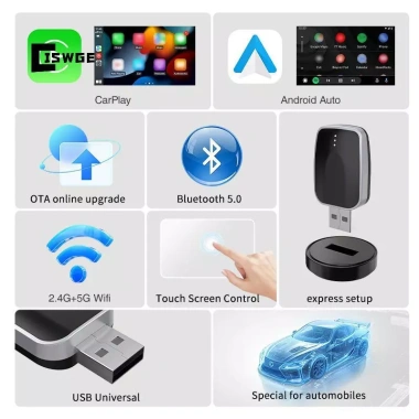 Bộ chuyển đổi CarPlay Android không dây 2in1 AI Plug & Play - Tương thích 99% ô tô, tự động kết nối, giá chỉ 285.900₫ 6 Bộ chuyển đổi CarPlay Android không dây 2in1 AI Plug & Play - Tương thích 99% ô tô, tự động kết nối, giá chỉ 285.900₫ 6