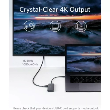 Bộ chuyển đổi cổng Anker 5 in 1 USB-C Hub A8.334 - Giá 750.000₫, giảm mạnh