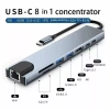 Bộ chuyển đổi đa năng 8-trong-1 USB-C Hub HDMI 4K, RJ45, USB 3.0, đọc thẻ SD/TF - Giá ưu đãi 140.800 VND