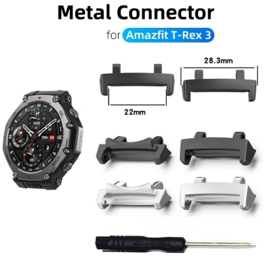 Bộ chuyển đổi dây đeo kim loại cho Amazfit T-Rex 3 Đầu nối nhanh phụ kiện