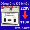 Bộ chuyển đổi điện 220V sang 110V cho đồ Nhật Bãi - Biến áp giảm giá 425k