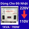 Bộ chuyển đổi điện 220V sang 110V cho đồ Nhật Bãi - Biến áp giảm giá 425k 10
