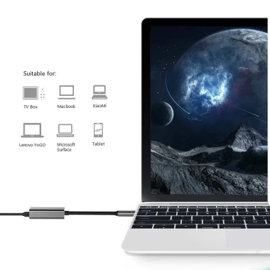 Bộ chuyển đổi Ethernet USB-C 1.000Mbps Gigabit sang RJ45 cho MacBook Laptop PC – 86.900₫
